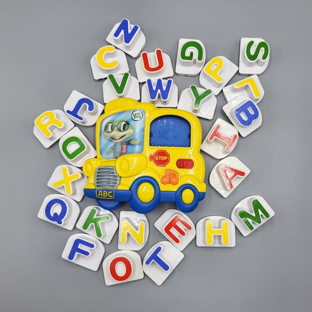 LeapFrog Fridge Phonics Magnetic Letter Set Toddler Alphabet Bus Toy Yellow